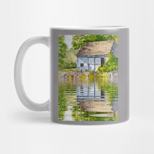 home on jungle river - pixel artwork painting Mug